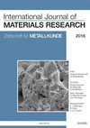 International Journal of Materials Research雜志封面